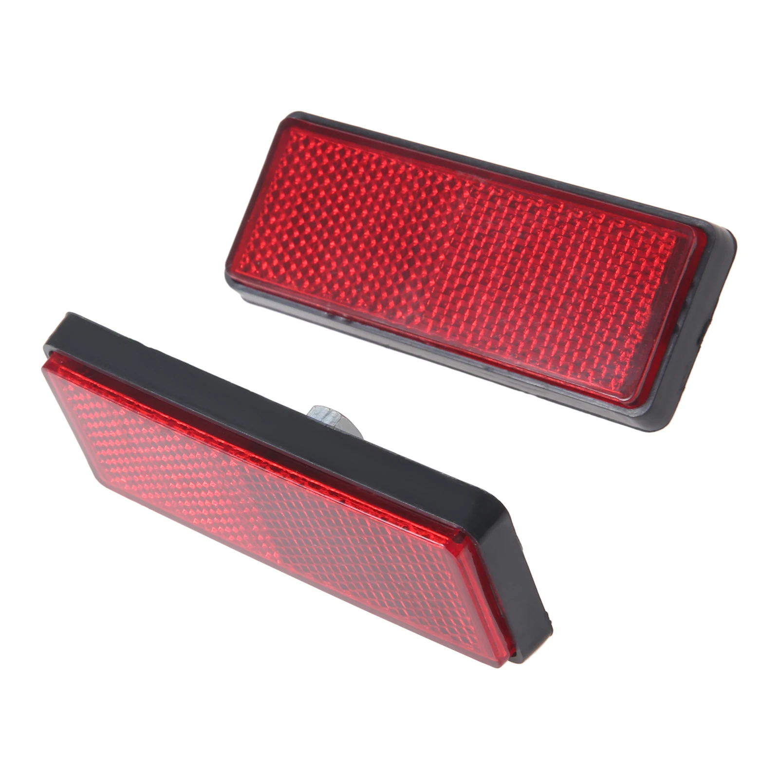 

2 или 1 шт. прямоугольная отражающая пластина для мотоцикла, предупреждающий отражатель, пластиковый желтый/красный для ATV, велосипеда, скутера, мотоцикла, аксессуары