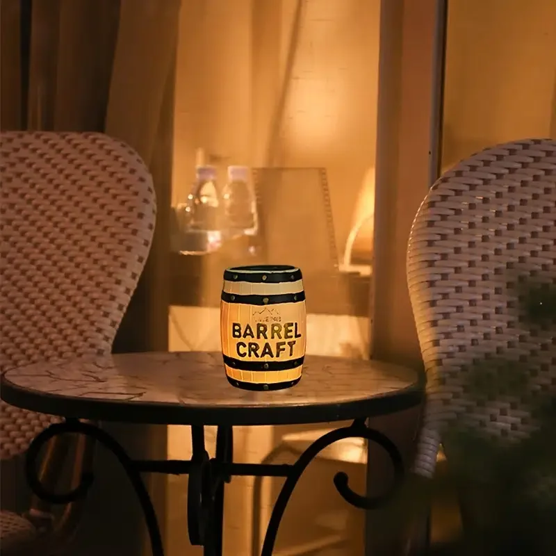 

HMTX 1 шт. полимерное ведро для вина на солнечной батарее, уличная водонепроницаемая лампа, светильник ильник для кемпинга и балкона, домашний ...