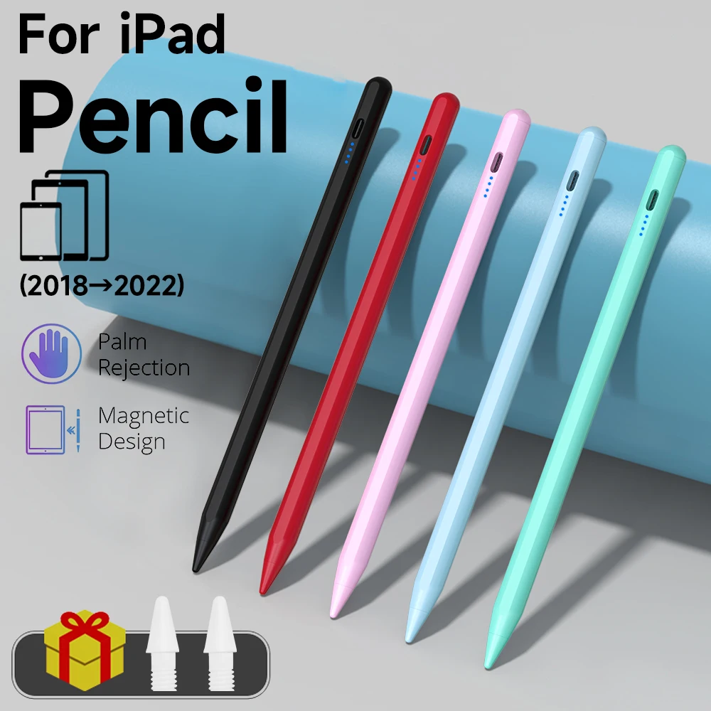 For iPad Pencil Palm Rejection Stylus Pen Color For Apple Pe
