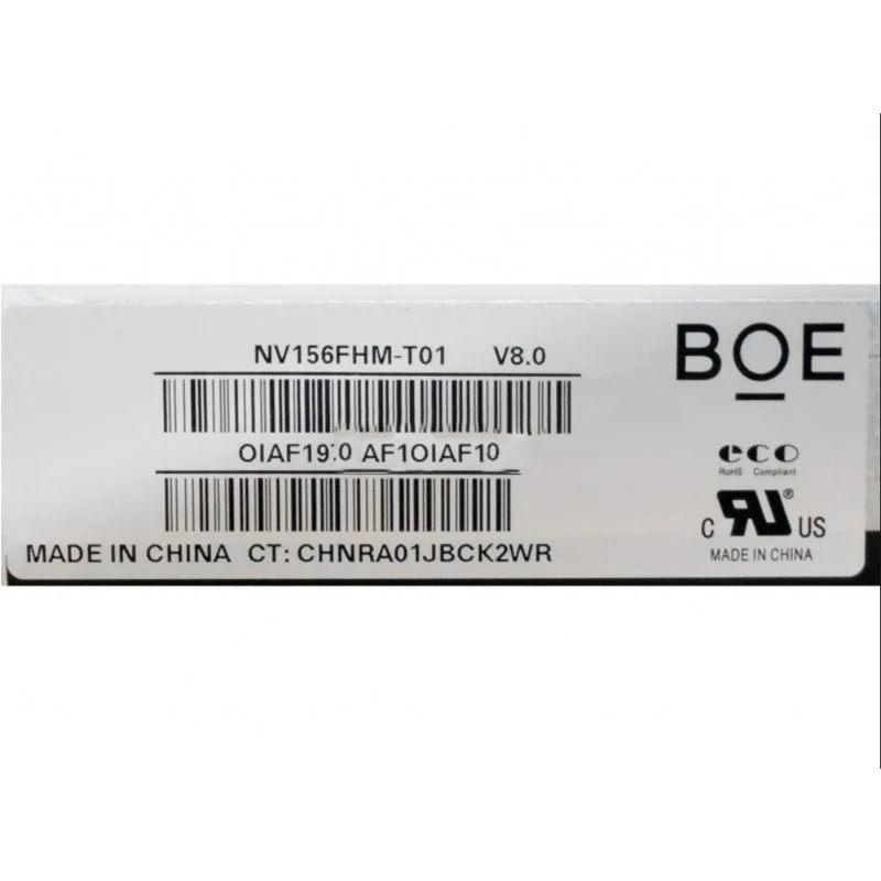 15.6&quot Slim 40 Pin Laptop Screen NV156FHM T01 NV156FHM-T01 B156HAK02.1 1920*1080 FHD IPS On-Cell Touch