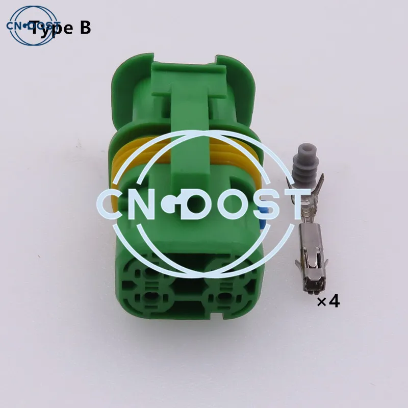 1 комплект, 4-контактный 18164.000.002, автомобильный разъем, жгут проводов, водонепроницаемая вилка переменного тока в сборе для автомобиля