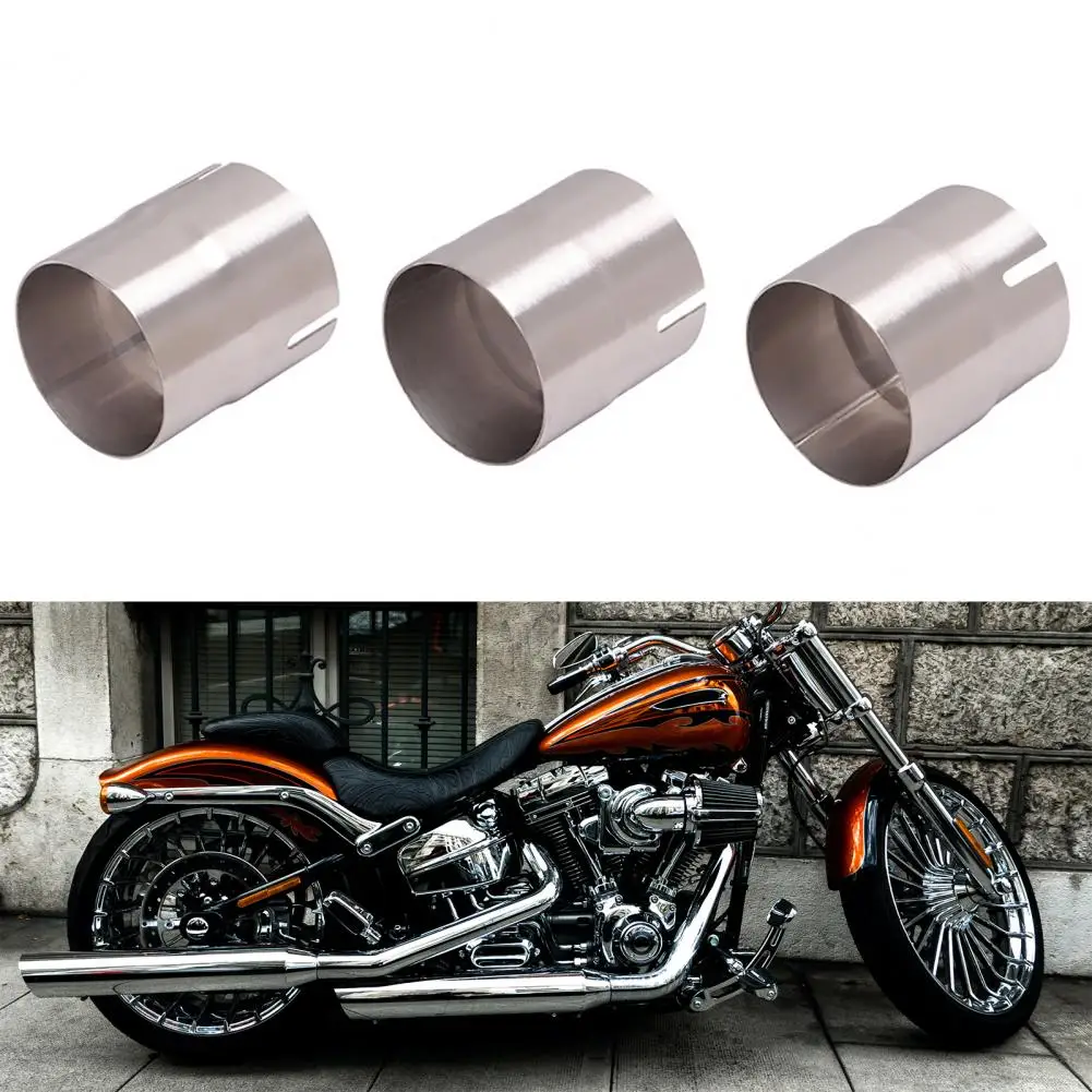 

Exhaust Adapter Sturdy Corrosion-resistant Rust-proof Universal Car Stainless Steel Standard Exhaust Convertor for Motorcycle