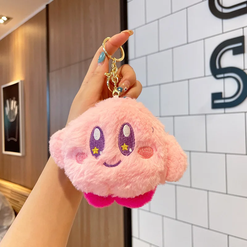 Фото НОВИНКА 2026: Плюшевый брелок-подвеска Kirby Claw Machine, оптовая продажа, мини-кошелек для монет, плюшевая игрушка №2