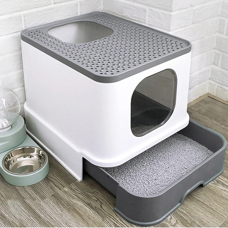 

Closed Sandbox Cat Petkit Toilet Training Kit Scraper Cat Supplies Pet Products Portable Toilet Arenero Gato Furniture For Cats