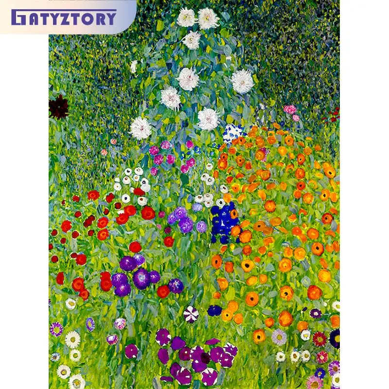 

GATYZTORY 5d Diamond Painting Full Square/Round Flower Diamond Embroidery Mosaic DIY Paintings For Interior