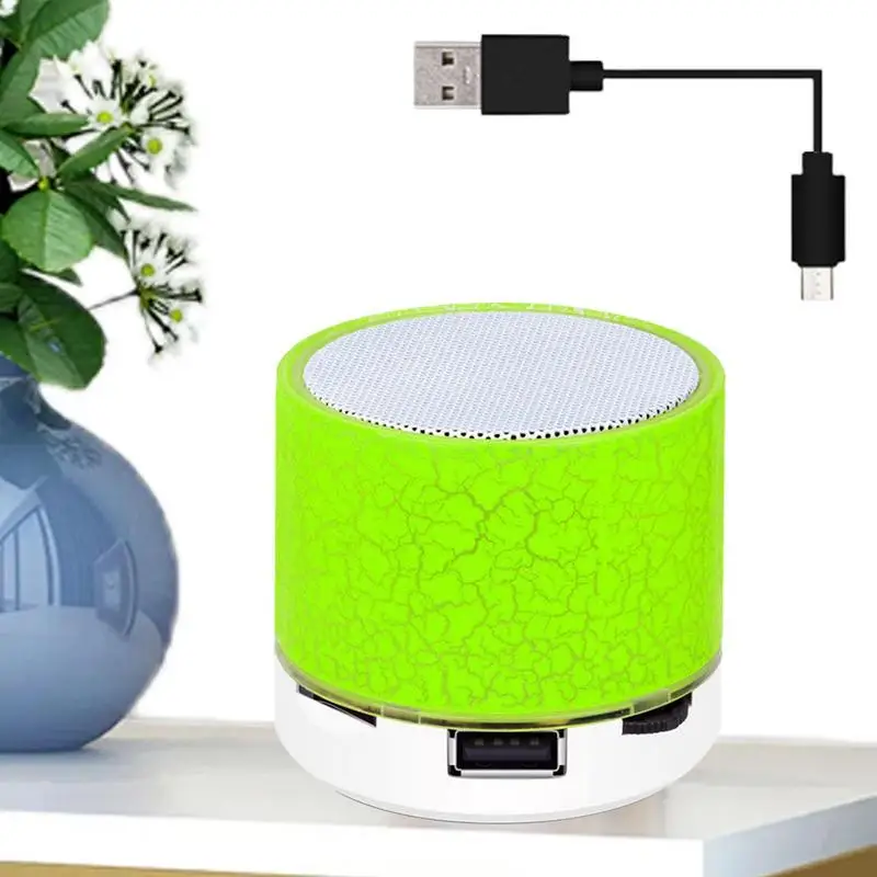 

Mini Speakers Crack Sound Speaker Wireless Hands Free LED Speakers Mini Subwoofer Support TF Card/U Disk Accessories