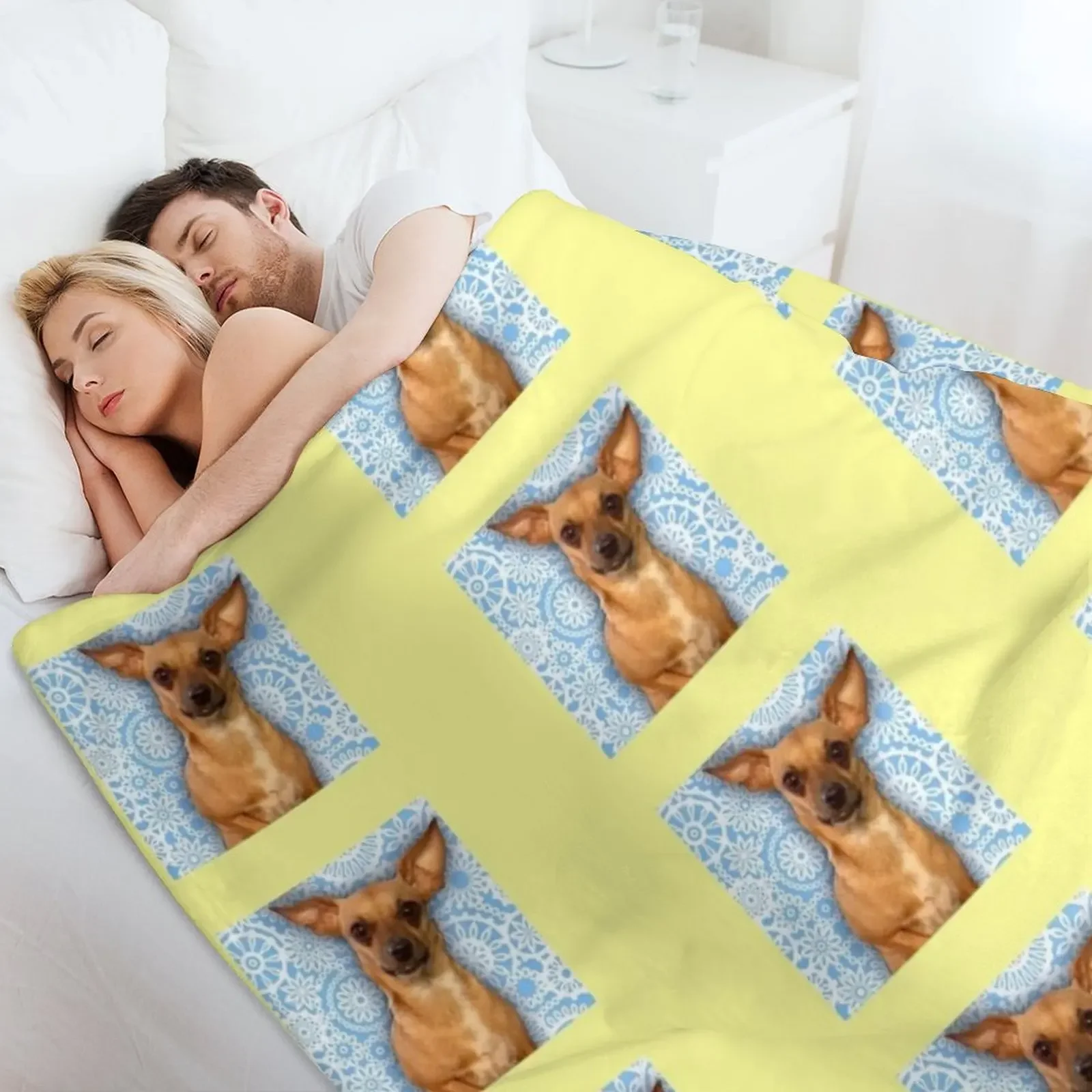 Фото Компактное теплое одеяло Chiweenie для путешествий на автомобиле №4
