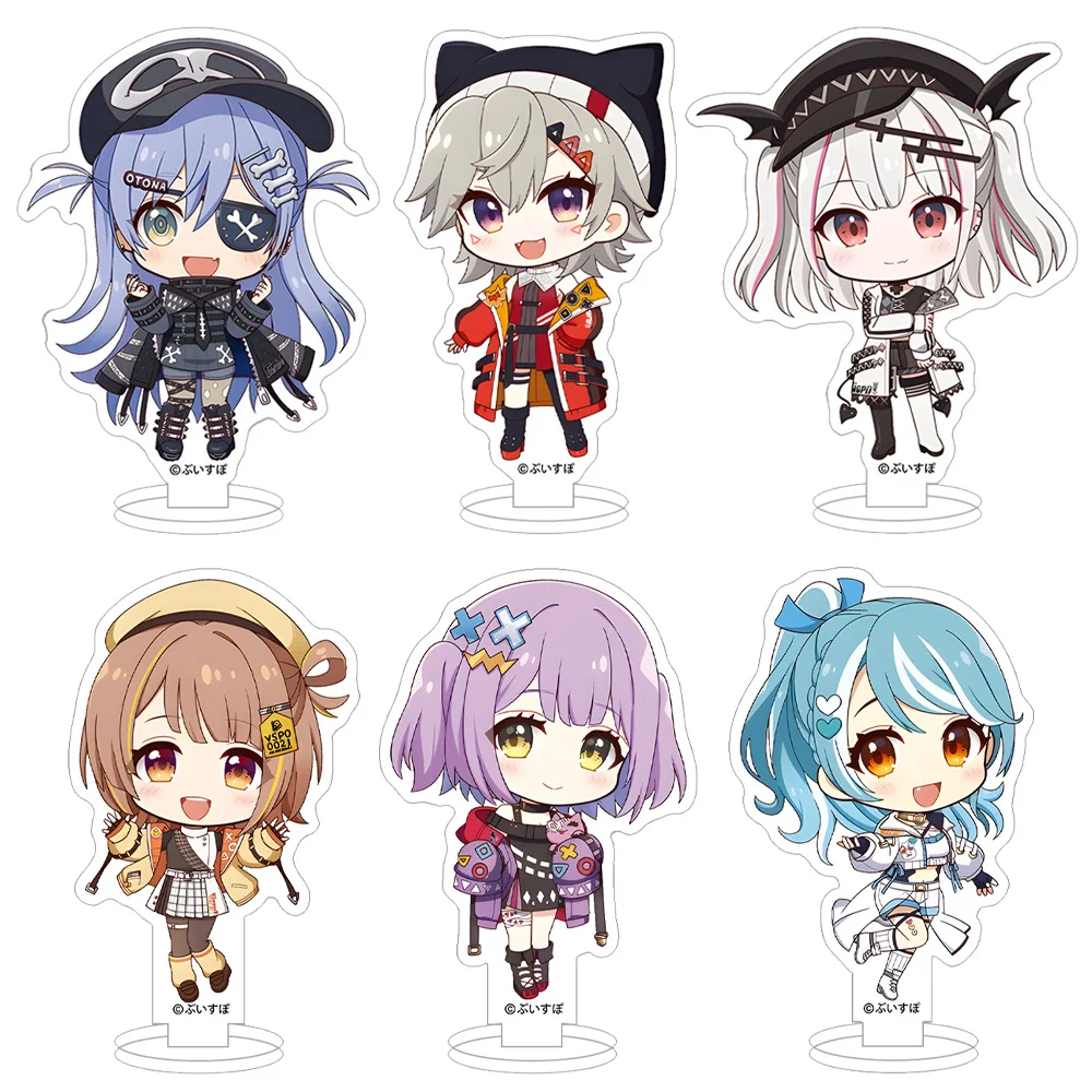 Фото VTuber VSPO GiGO Limited Edition SHINOMIYA RUNA AIZAWA EMA YAKUMO BENI KAMINARI QPI Мини-акриловая подставка, украшение для стола, подарок в стиле аниме №1