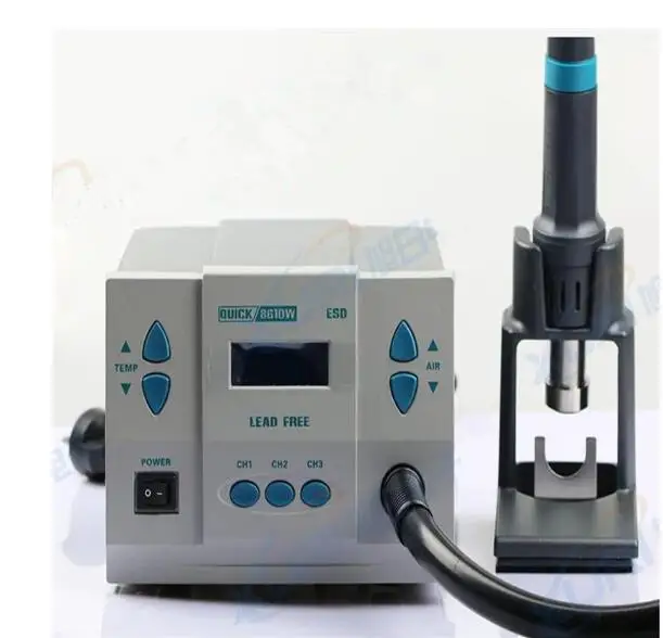 QUICK 861DW Heat Gun Lead-Free Hot Air Welding Station Hairdryer Soldering Rework 1000W