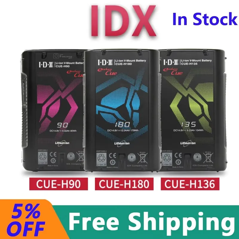 IDX CUE-H90 90 Втч CUE-H135 135 CUE-H180 180 литий-ионный аккумулятор с V-образным креплением