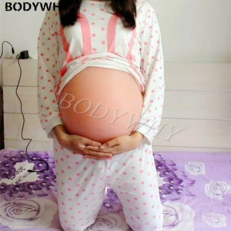 Новинка силиконовая имитация живота для беременных близнецов 8 ~ 10 месяцев 3000 г