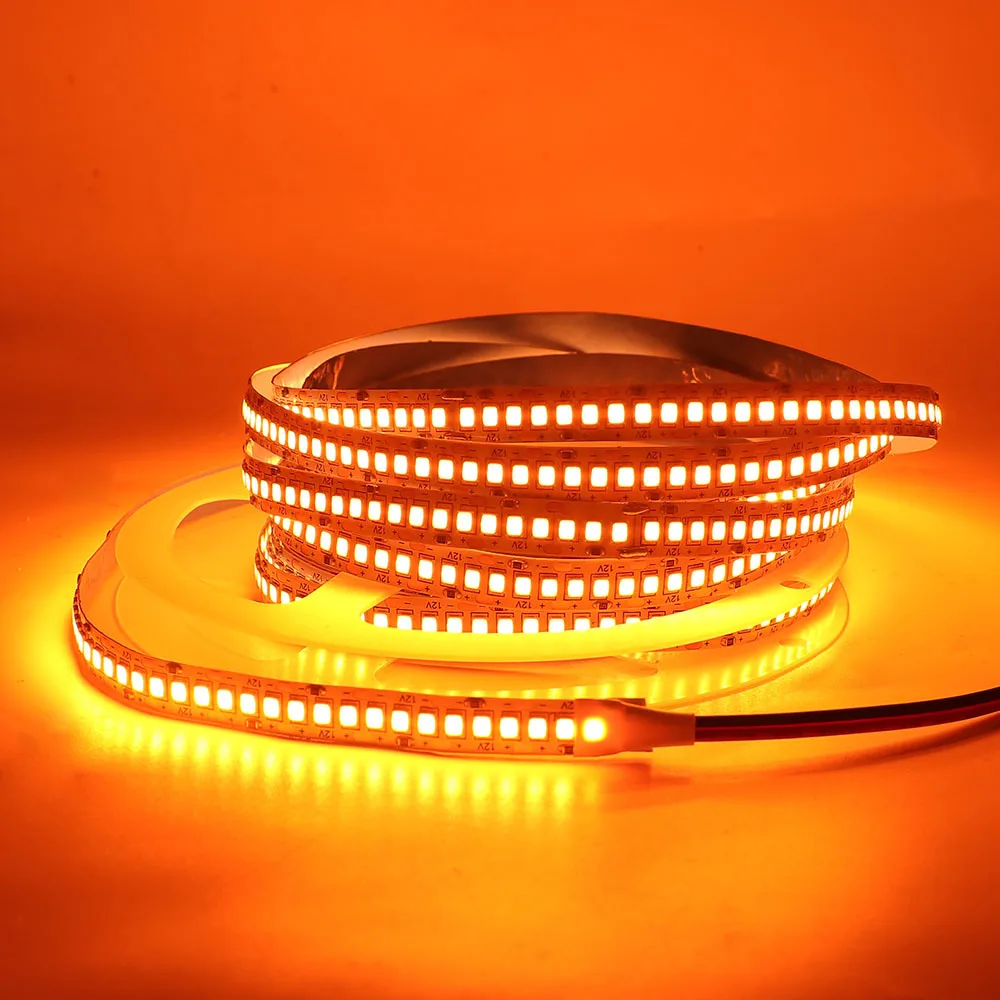 Светодиодная гибкая лента ORANGE AMBER FLAME 12В 240leds/m 5м