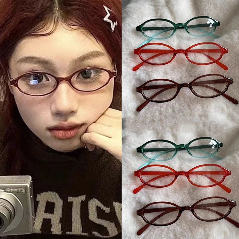 Овальная квадратная оправа для очков Y2K