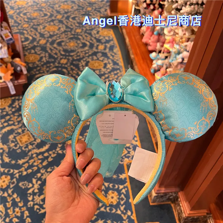 Повязка на голову Дональда Дака в стиле волшебника от Disney, синяя, бархатная, с музыкальными нотами и ушками Микки, эксклюзивный аксессуар для волос из Гонконгского Диснейленда (art.: 3920da4edd707) - 3920da4edd707