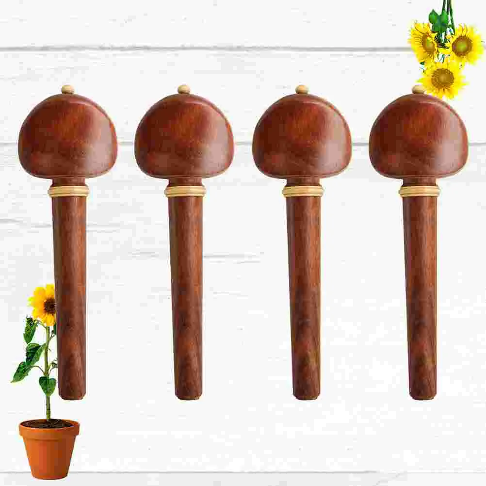 

4pcs Cello Peg Durable Rosewood Cello Peg Cello Parts Shaft Handle for Cello