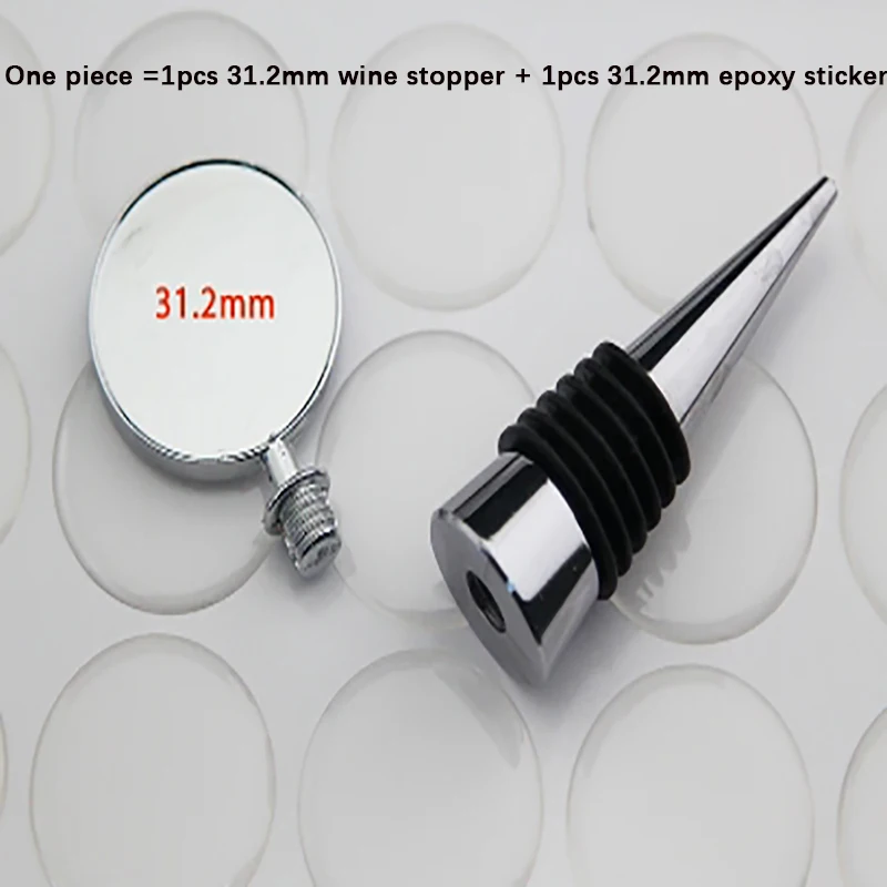 Многоразовые пробки для вина из эпоксидной смолы, серебристые, 5/10/20/50 шт.