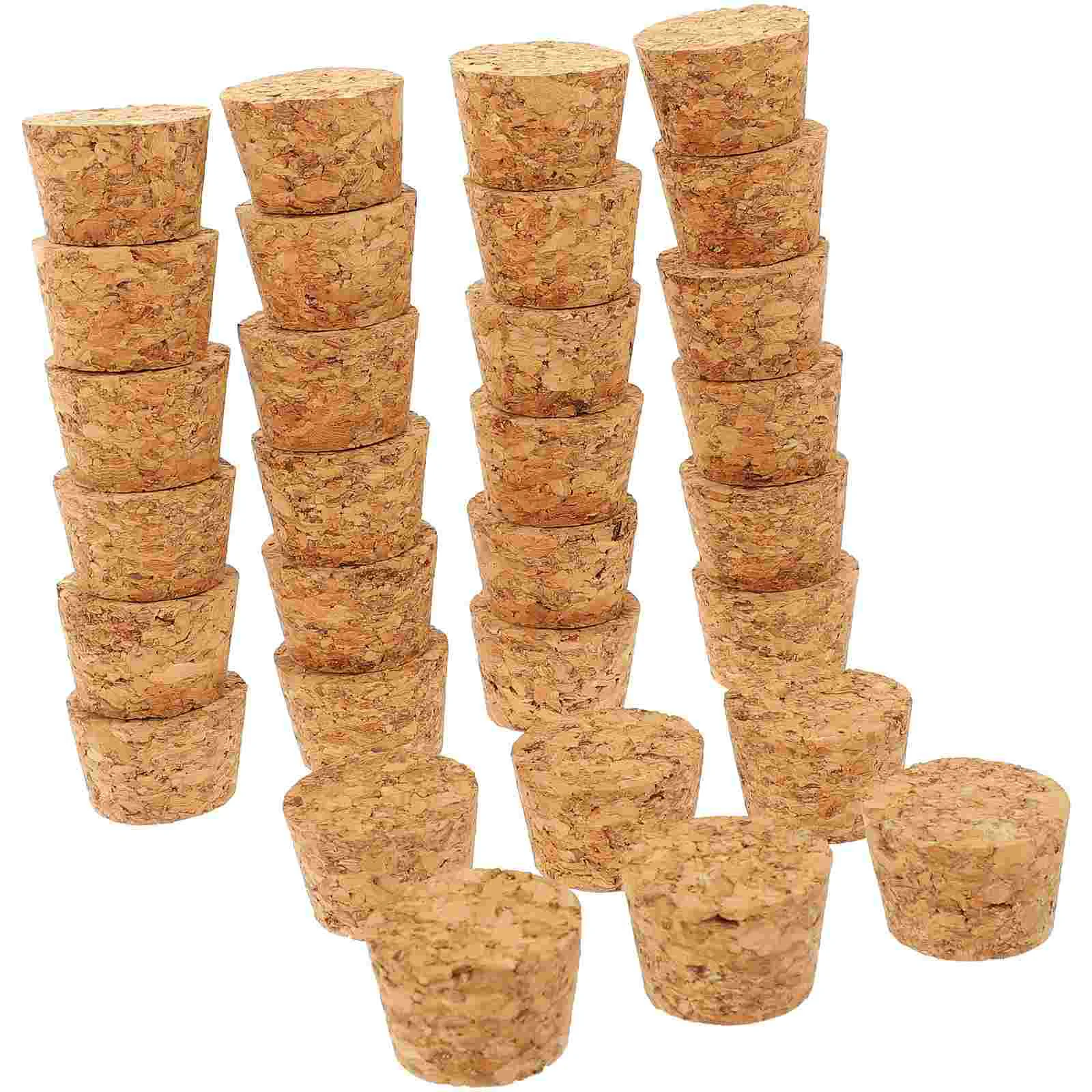 

30 Pcs Cork Plug Stoppers Bottle Sealing Plugs Champagne Wide Tapered Glass