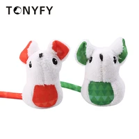 2pcsset cat plush mouse toys kitten chew canvas plush mice playing catch game interactive pet cats small animals accessories