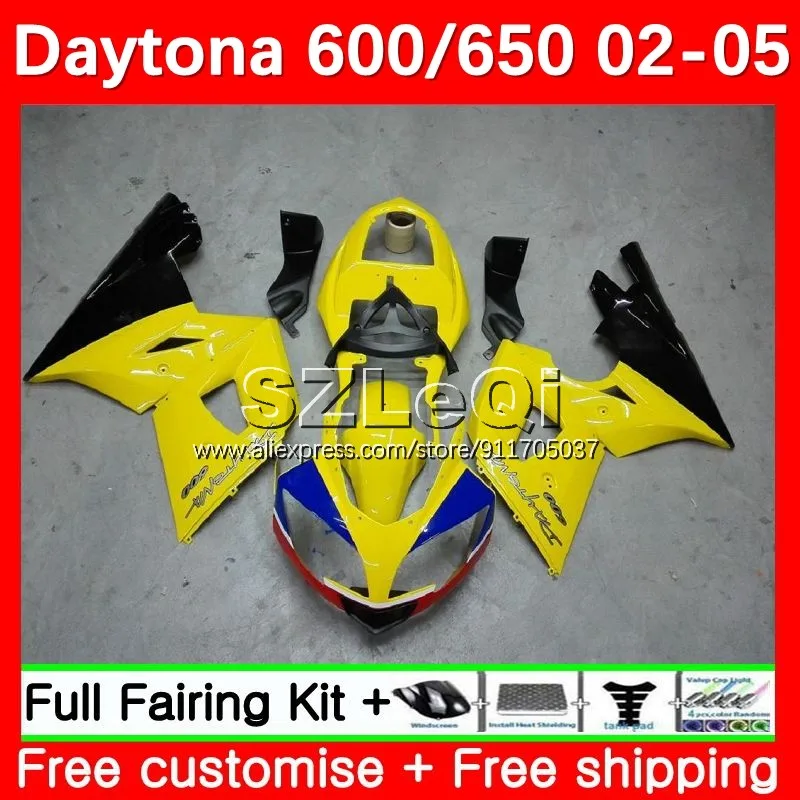 

Body For Triumph Daytona600 Daytona 650 Daytona 600 650 02 03 04 05 Daytona650 2002 2003 2004 2005 Fairing 21LQ.19 yellow black