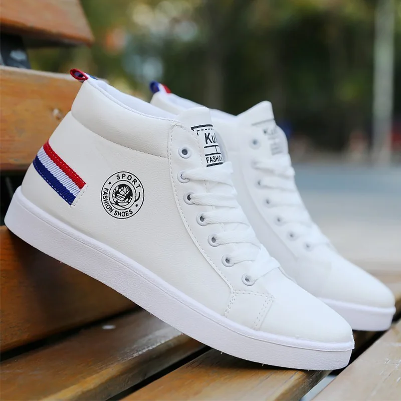 

2022 Men Shoes Sneakers Trend Casual Shoes Breathable Leisure Male Sneakers Non-slip For Men Vulcanized Shoes White Board Shoes