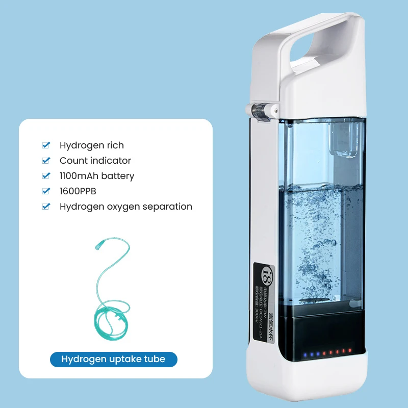 Portable Hydrogen Generator Water Cup Filter Ionizer Maker Hydrogen-Rich Water Super Antioxidants ORP Hydrogen Bottle 350ml