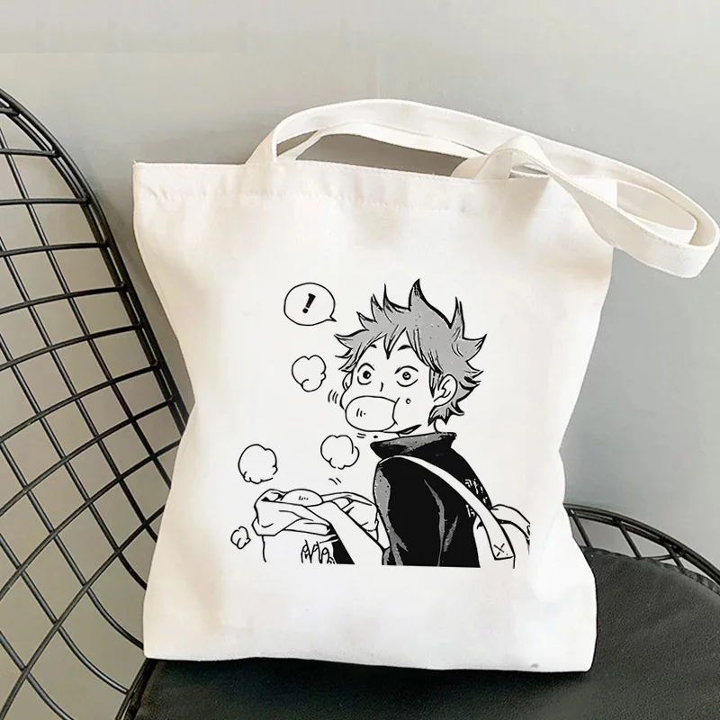 

Haikyuu shopping bag shopper recycle bag bolsa jute bag tote bolso bag string ecobag bolsas reutilizables tote sacolas