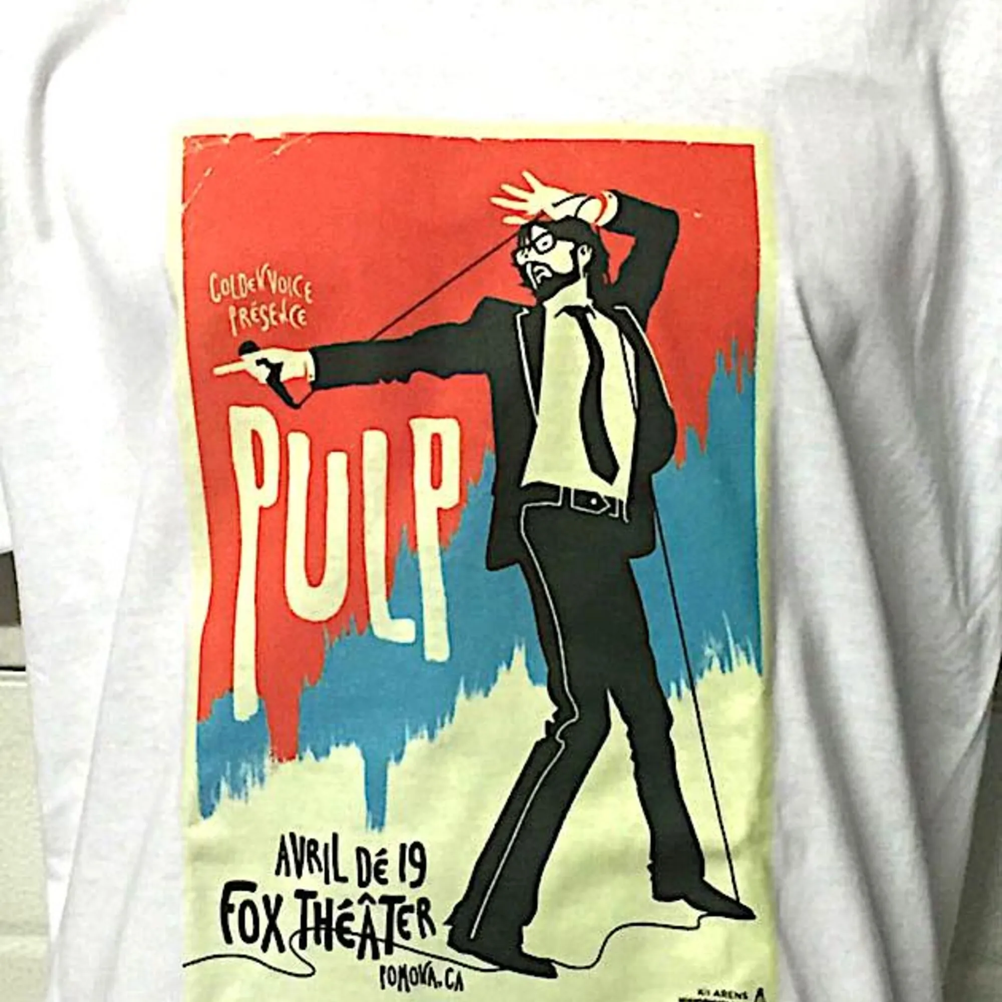 Футболка Pulp Jarvis Cocker Fox Theater хлопковая