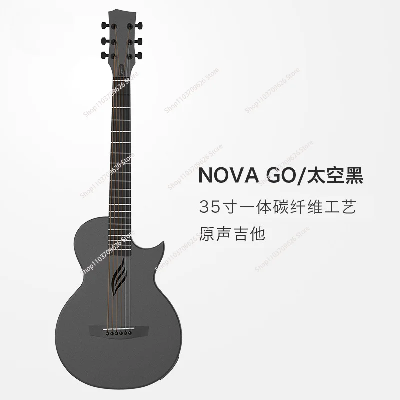 Акустическая мини-гитара из углеродного волокна Nova Go 1/4 размера дорожная