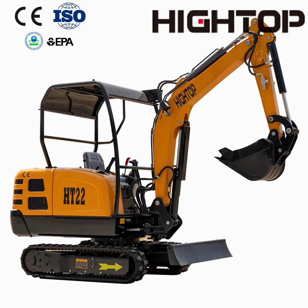 FREE SHIPPING mini small digger CE/EPA/EURO 5 China wholesale compact mini excavators 2.2 ton prices with thumb bucket for sale