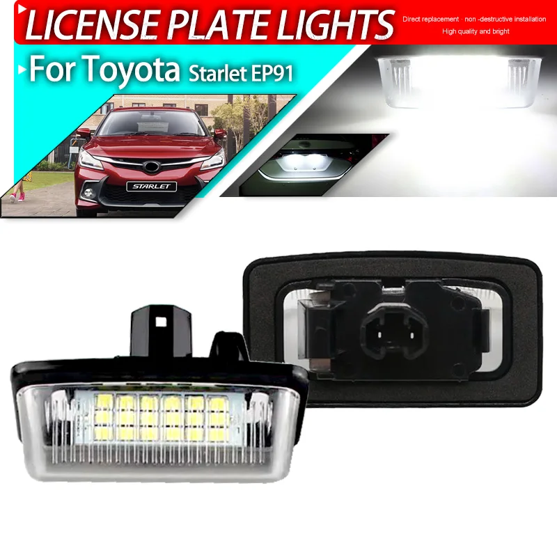 2 шт. автомобильный номерной знак Canbus для Toyota Corolla E11 Crown S180 Starlet EP91 Vios Previa ACR50 GSR50 12 В
