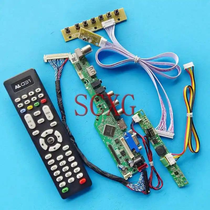 LCD Matrix Analog TV Controller Board For M240HTN01 M240HVN01 M240HVN02 Kit 30 Pin LVDS 24" 1920*1080 USB VGA AV HDMI-Compatible