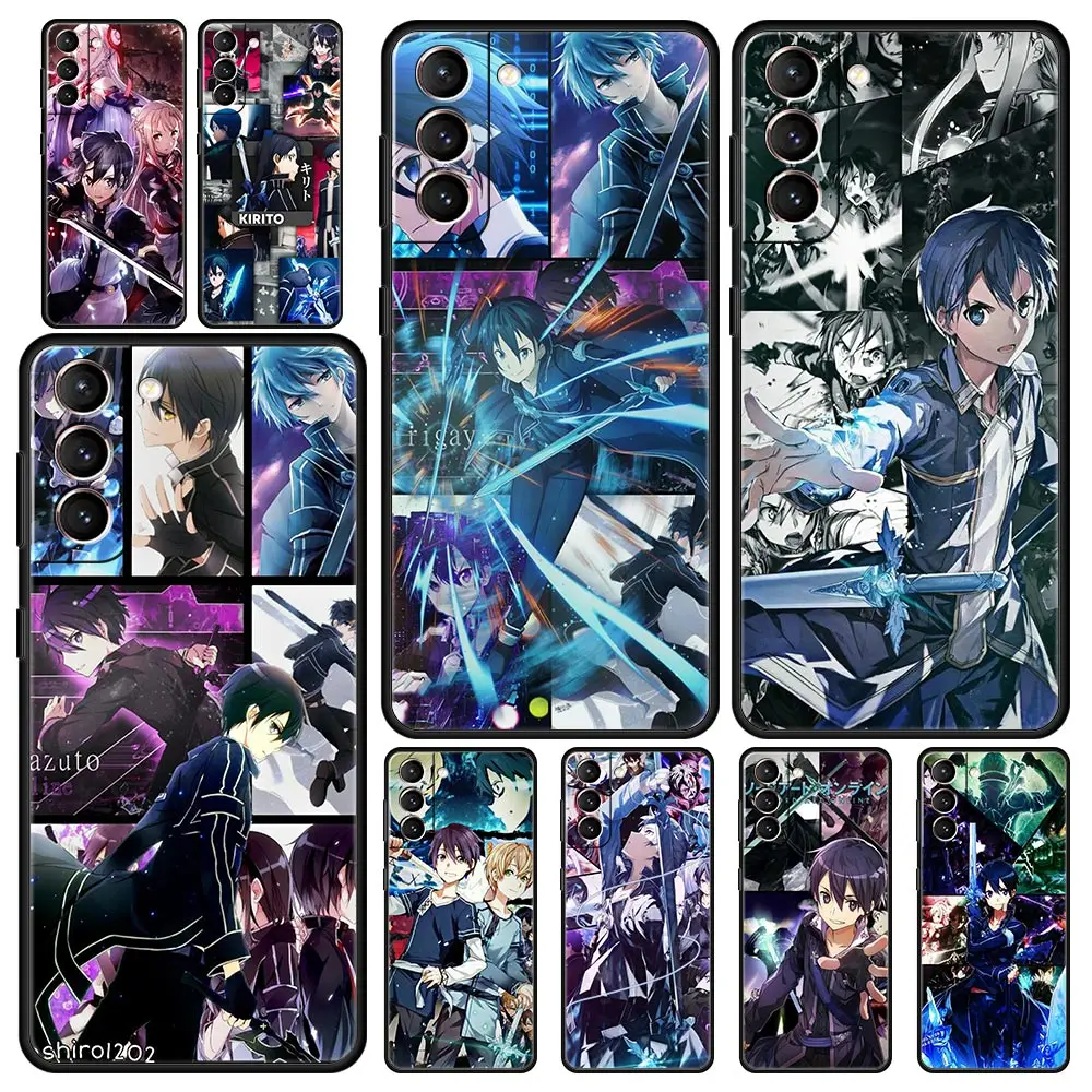 

Sword Art Online Anime For Samsung Galaxy S22 S21 S20 FE Ultra 5G Case S10 S10E S9 S8 Plus Note 10 20 Silicone Cover Phone Cases