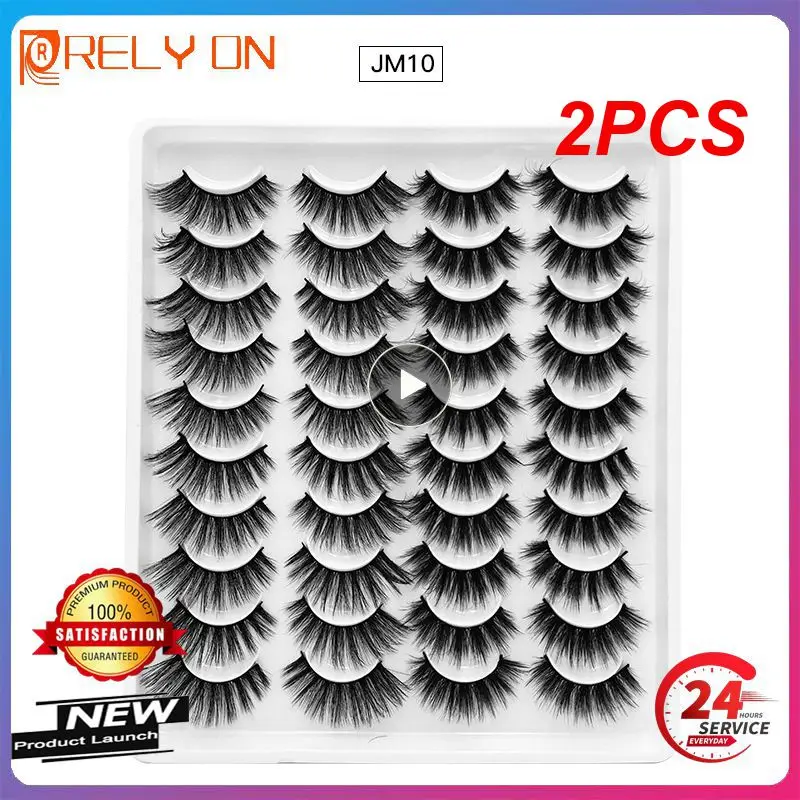 

2PCS 5/10Pairs 3D Faux Mink Eyelashes Natural Thick Long False Eyelashes Dramatic Fake Lashes Makeup Eyelash Extension maquiagem