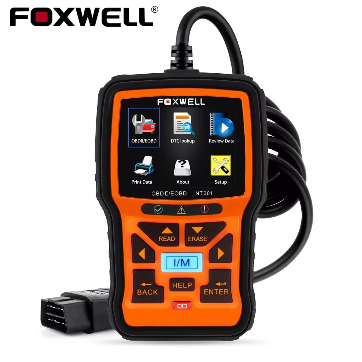 

FOXWELL NT301 OBD2 Scanner Professional EOBD OBDII Code Reader Engine Check ODB2 OBD 2 Automotive Scanner Car Diagnostic Tool