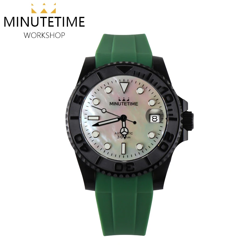 

Luxury Brand Custom Made Logo NH35/38 Watch For Men 40mm Submarine Sapphire Glass Automatic Mechanical Wristwatches Luminous