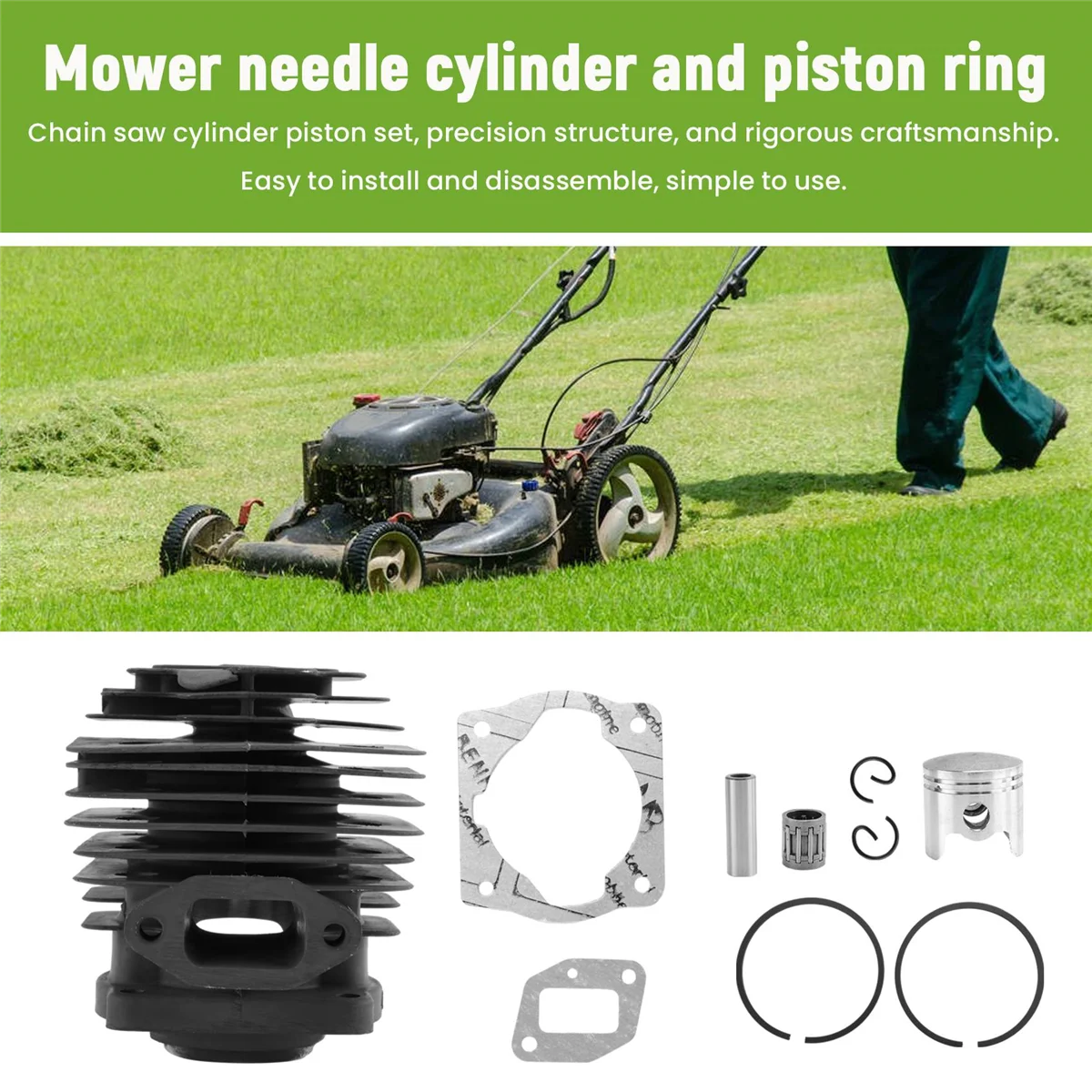 40-миллиметровый кусторез цилиндр и поршневое кольцо с игольчатым каркасом для 43CC