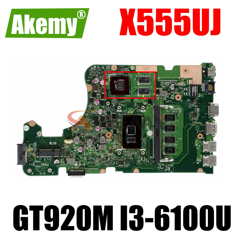 

Материнская плата X555UJ для ноутбука Asus X555UJ X555UF X555UQ X555UB X555U F555U A555U K555U GT920M Φ 4G RAM оригинальная материнская плата