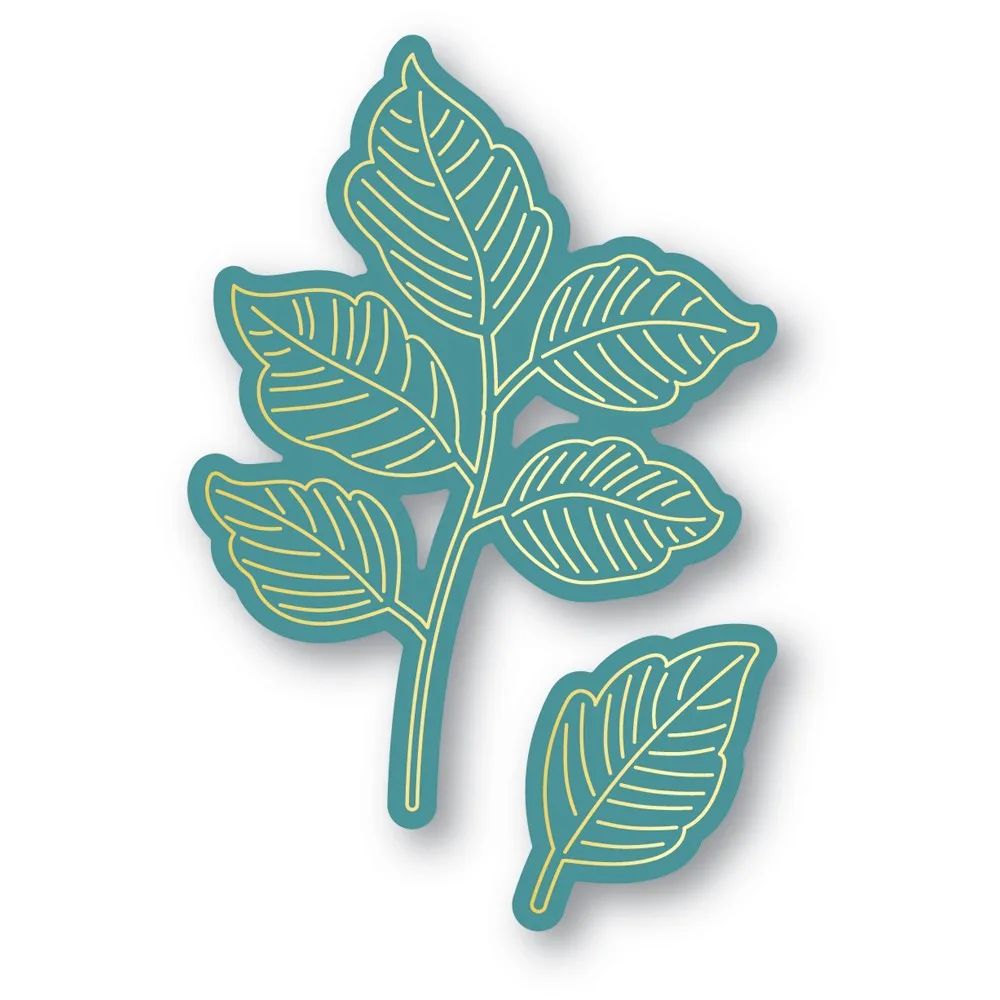 

2022 New Exquisite Leaves Metal Cutting Dies Hot Foil Plate Diy Scrapbooking Greeting Cards Paper Crafts Decor Embossing Molds