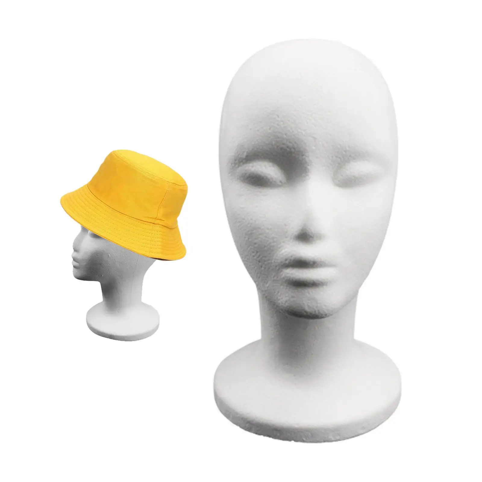 

2Pcs Mannequin Head Display Stand Model Display for Hats Headwear