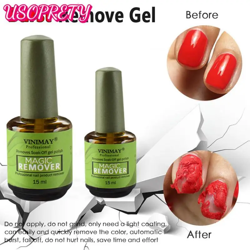 

15ML Burst Remover Soak Off Gel Polish Removercleaner Nail Uv Gel Nail Art Acrylic Clean Degreaser for Nail Lacquer TSLM1