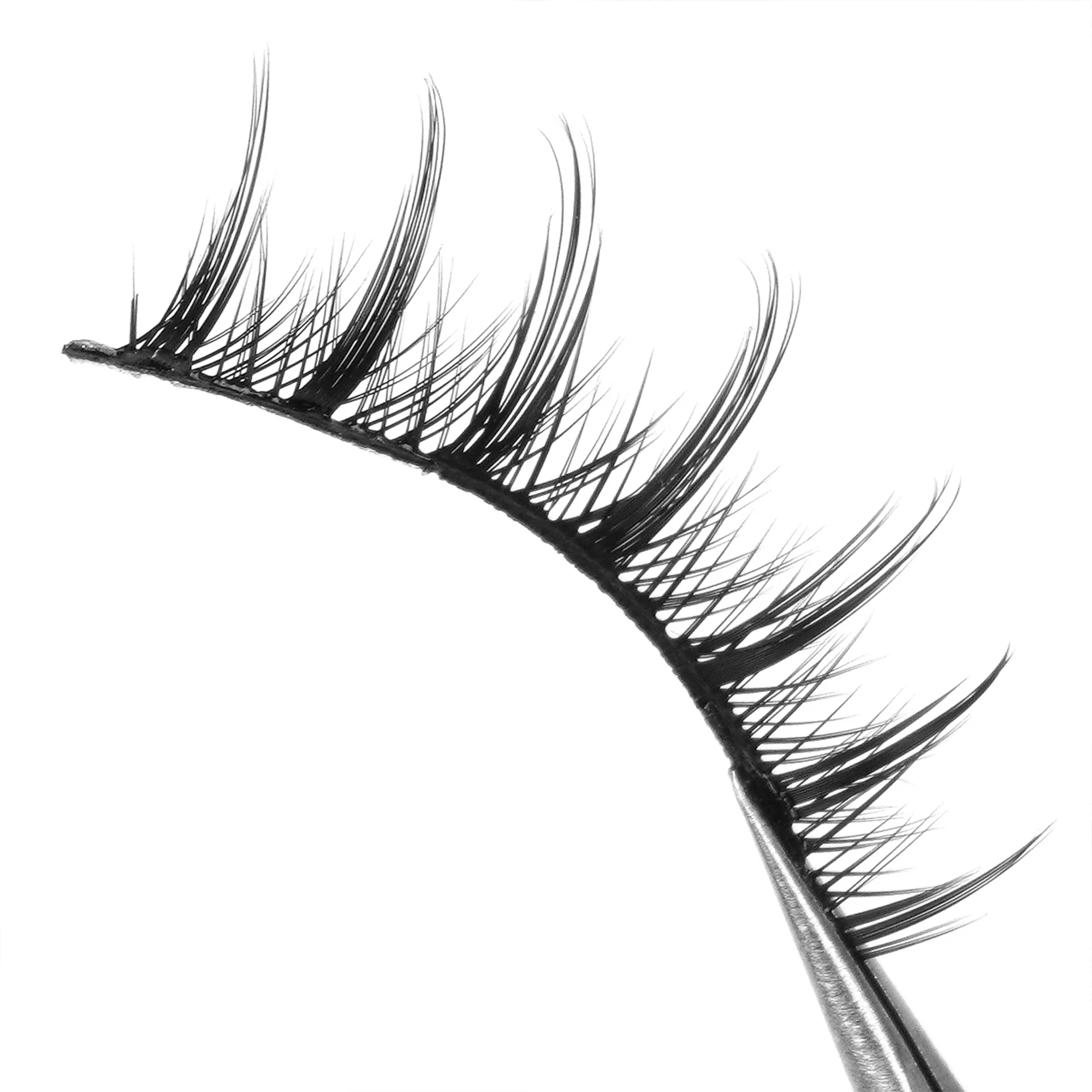 5 Пар Натуральных Накладных Ресниц Для Ежедневного Макияжа Сегментированный