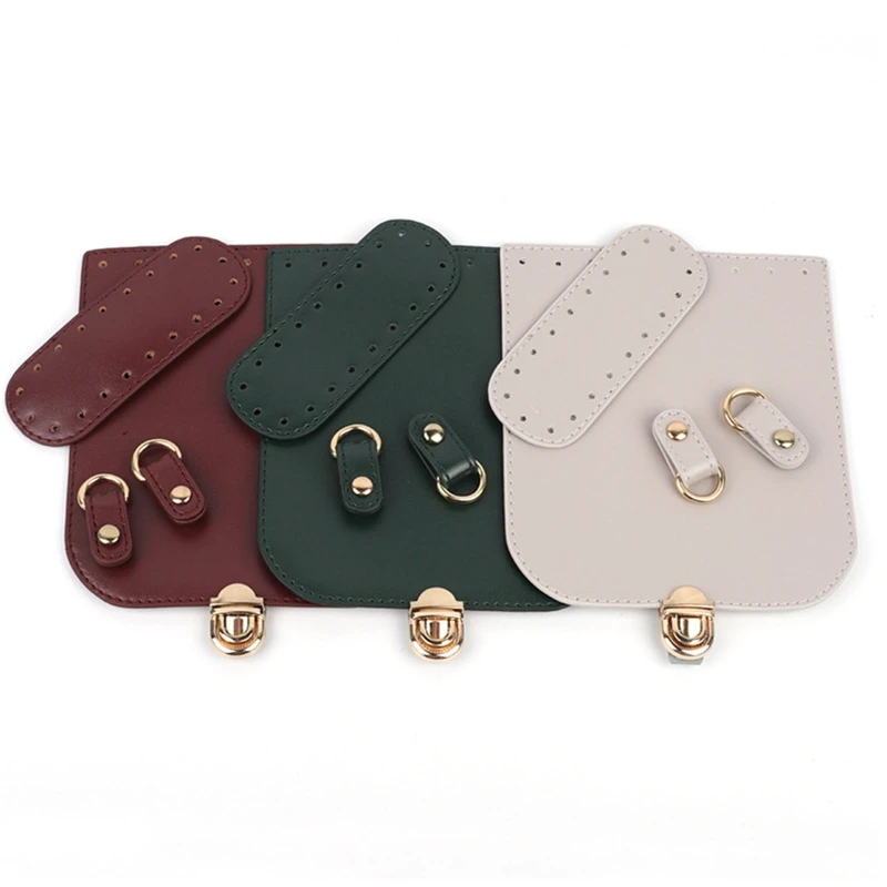 

63HC PU Leather Bag Cover Holes for DIY Handbag Shoulder Bags Purse Making Supplies