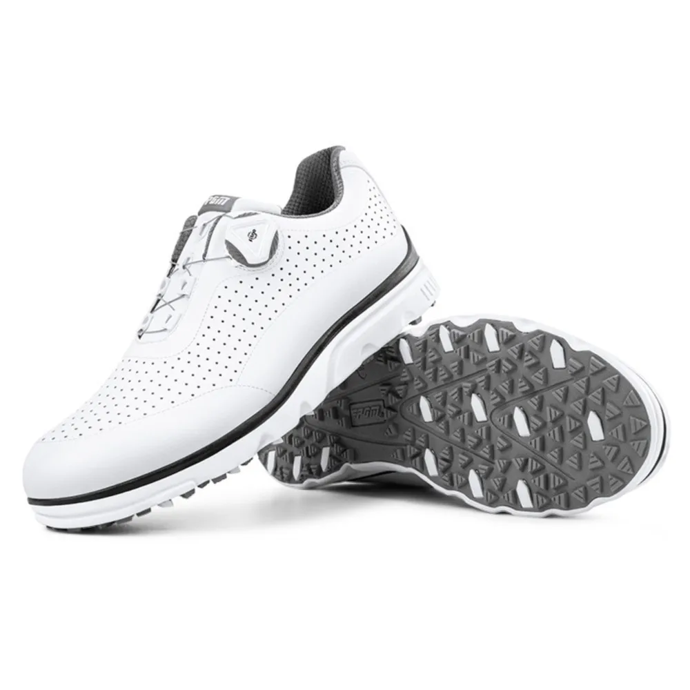 PGM Golf Men Outdoor Shoes Ultra Soft IP Midsole Anti Sideslip Cleats Breathable Quick Lacing Casual Sneakers Shoes 2022 New