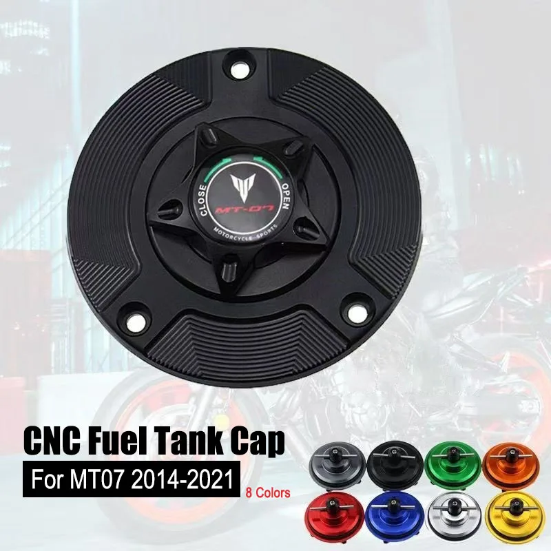 Для YAMAHA MT-07 MT07 2014-2021 алюминиевые аксессуары для мотоциклов с ЧПУ без ключа крышка