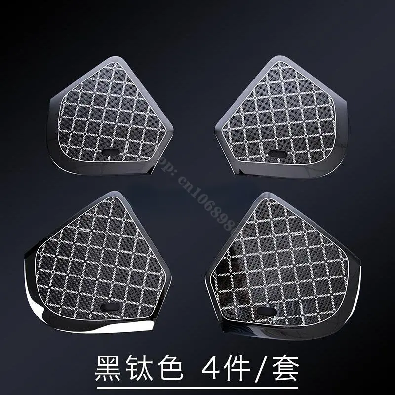 

For Haval H9 2020 Auto Styling Accessories Stainless Steel Chrome Plated Inner Door Horn Frame Beautiful Sound Car