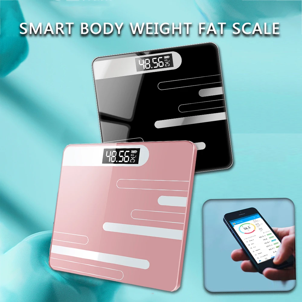 

Bathroom Scales Smart Digital Screen Electric Floor Scale Body Weight With For Home And Wireless Bluetooth Woman Baby Mirror