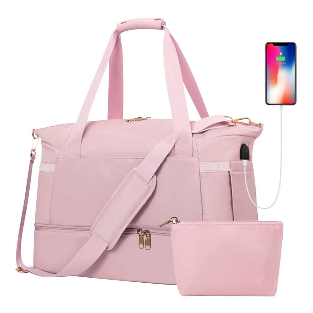 

Travel Duffel Fitness Bag Large Capacity Travel Handbag Trolley Luggage Storage Bag Portable Foldable Travel Bag For Women Men