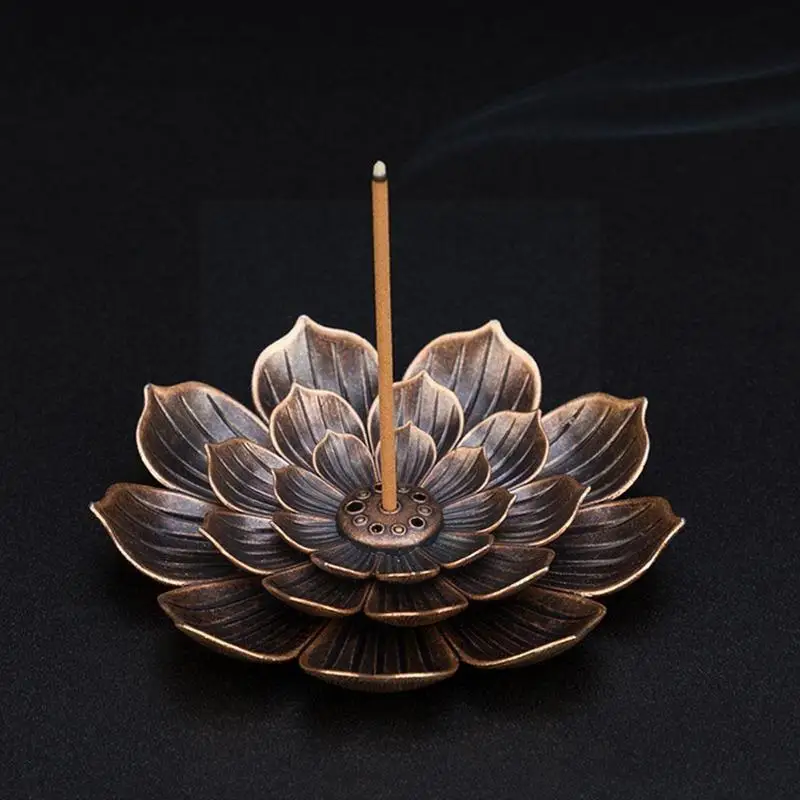 

Alloy Incense Burner Burner Plate Holder Buddhism Plate Temples Incense Censer Burn Buddhist Line Coil Studies Yoga Y5D8