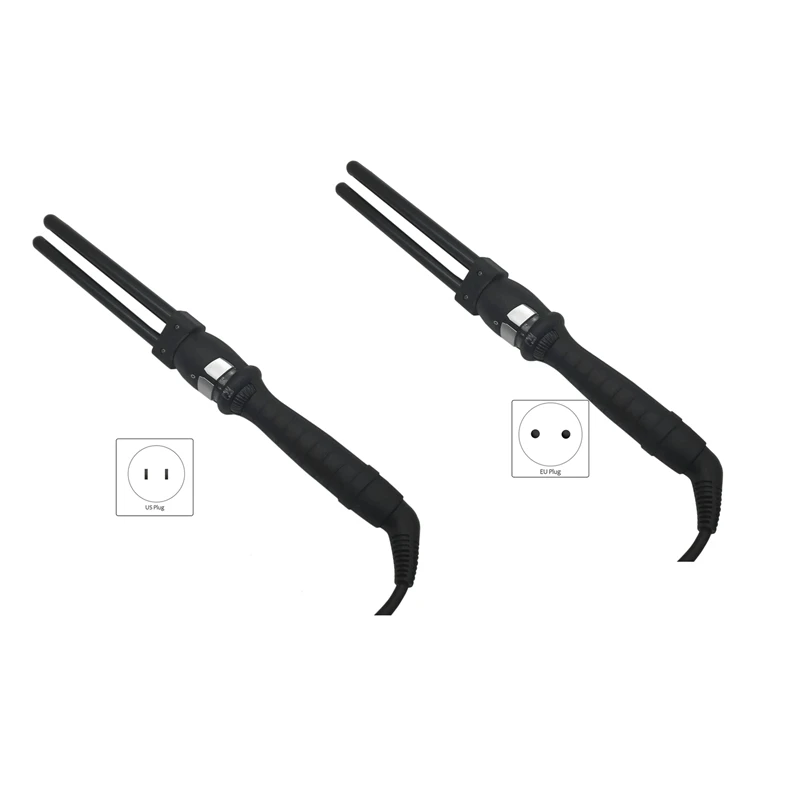 

Hair Curler Ceramic Cone Curling Iron Salon Double Tube Waver Curling Hair Beach Waves Curling Iron