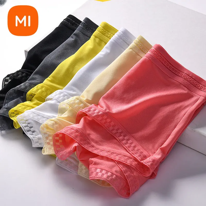 

3pcs/lot Xiaomi Youpin 3D Underwear Men’s Summer New Translucent Ice Silk Boxer Shorts One Piece Sexy Men’s Youth Underwear